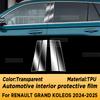 Für Renault Grand Koleos 2024 2025 Auto Innenraum Mittelkonsole Transparentes TPU Schutzfolie Kratzfest Reparatur Zubehör