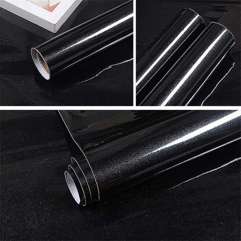 Thicken PVC Stoving Varnish DIY Self Adhesive WallPaper Furniture Renovation Stickers Kitchen Waterproof  Decorative Film