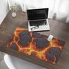 Gaming Protective Mat for Keyboard and Mouse Lava Cracks 90X45 Cm