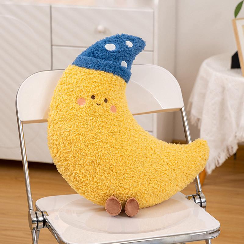 Mond Sonne Sterne Wolken Regenbogen Blitz Plüschtier Dekoration Sternenpuppe Himmel