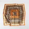 European and American Retro New Satin Printed Silk Scarf Shawl Sunscreen Large Square Scarf 91 Satin Imitation Silk Headscarf Women's Scarf