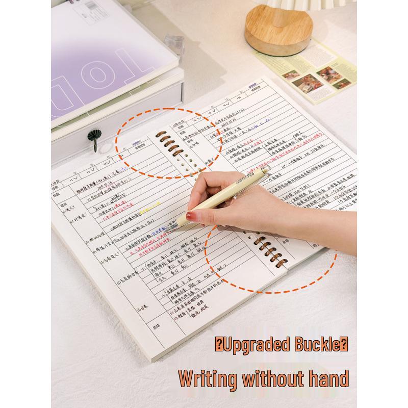 Loose-leaf Cornell Notebook: High-Efficiency Memory Method, B5/A4 Grid, Ideal for College, Postgraduate, Law, and Civil Service Exams