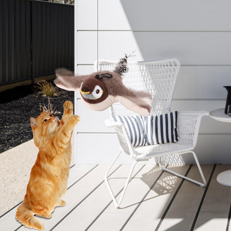 Hot Rechargeable Bird Cat Toy Things for Cats Interactive Cat Toys Catnip Cat's Accessories Supplies Pet Products Home Garden