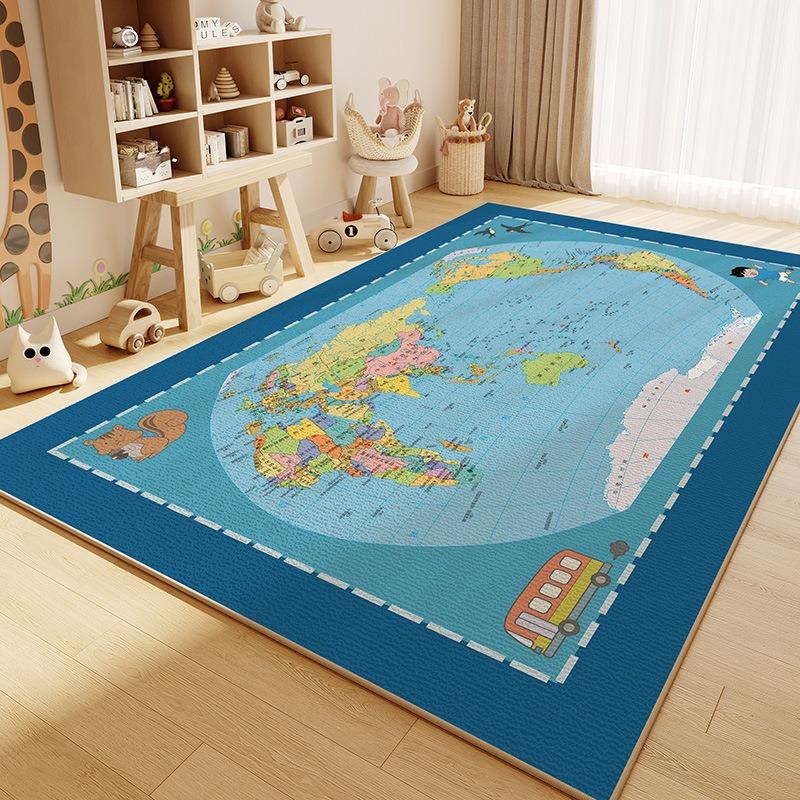 Cute Animal Pig Patterns Carpet Children's Bedroom Crawl Soft Mat Non Slip Sofa Floor Large Area Decor Rug Home Indoor Doormats