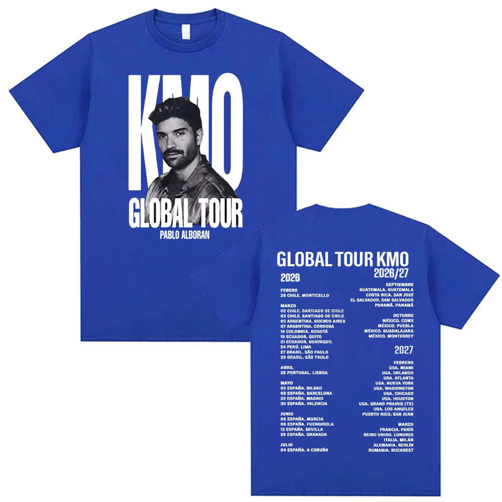 Pablo Alborn Global Tour Kmo Merch T Shirt Unisex Women Fashion Hip Hop Style Tshirts Vintage Casual Oversized YK Top