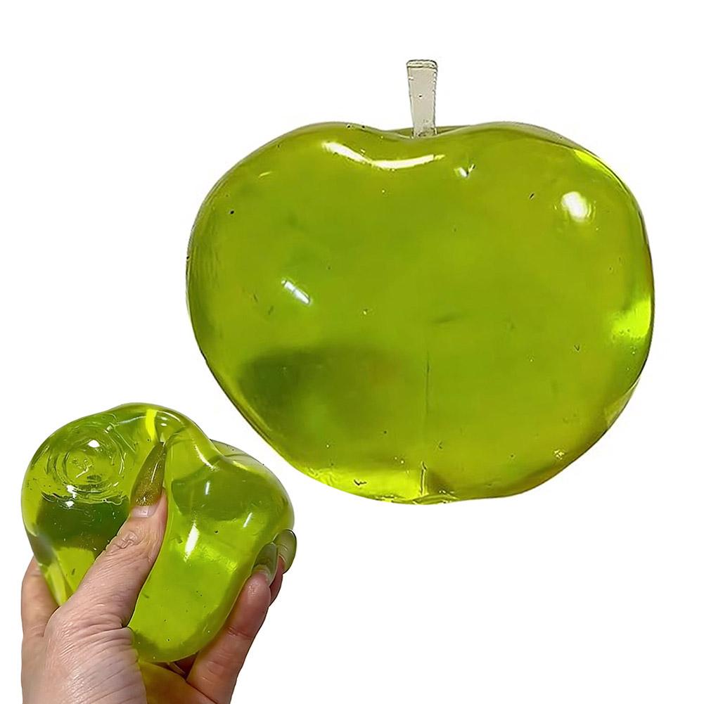 

Simulation Green Apple Fidget Toy Soft Squeezable Fruit Toy For Stress Relief And Relaxation Creative DIY Assembly Stress Ball Birthday Gift Presents