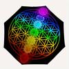 Chakra Balance Mandala Wall Art: Vibrant Energy Healing DesignUmbrella, Portable 3-Fold Compact Umbrella,Christmas Gift ES445