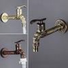 Bronze Finish Antique Tap Bronze Ceramic Valve Core Wall Mounted Bibcock  Mop Pool Use