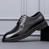 Fashion Designer Leather Increase Men's Derby Shoes Fashion Black Increase Men's Wedding Shoes Spring Autumn Business Dress Shoe Male