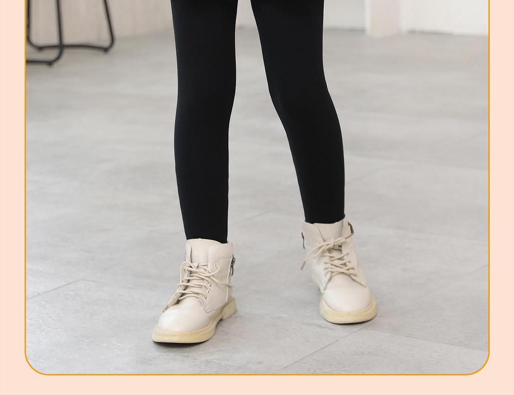Girls' Thick Fleece-Lined Skirted Leggings for Winter