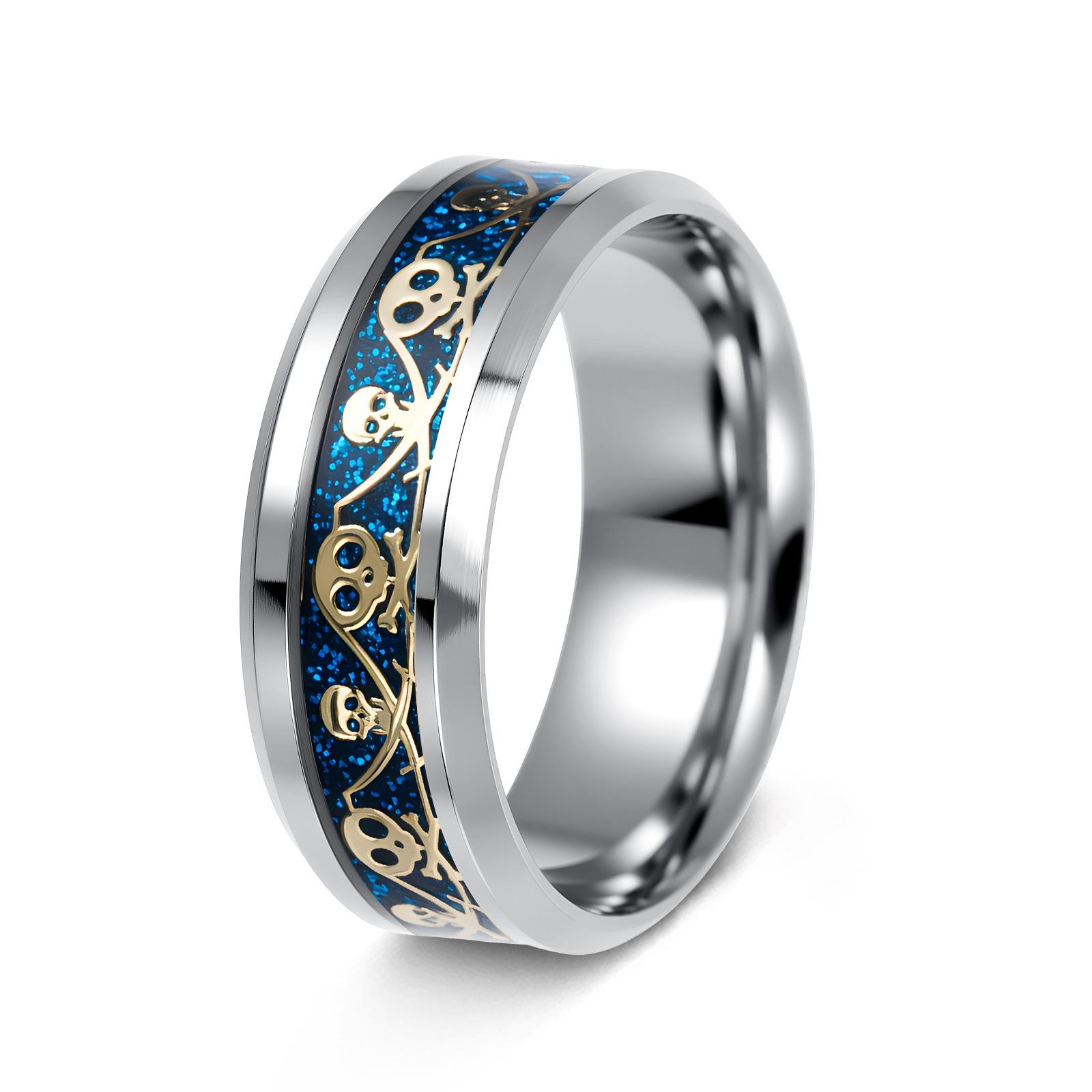 

Vintage Pirate Captain Fishbone Ring - Stainless Steel Jewelry for Men and Women Size 8