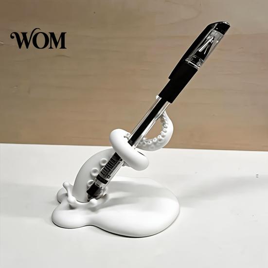 Functional Octopus Sculpture Tentacles Pen Holder, 3D Printed Creative Stationery Organizer, Desktop Accessory for Students Decorative Storage Stand,