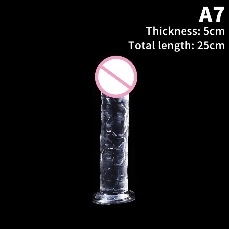 Vakumlu 7 Boyutlu Dildo Dev Jöle Dildolar Kadın Erkek İçin Seks Oyuncakları Sahte Penis Büyük Penis Anal Popo Tıkaç Seks Dükkanı