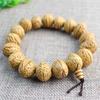Phoenix Eye Bodhi Seed Peach Pit Rosary Beads Bracelet for Men and Women