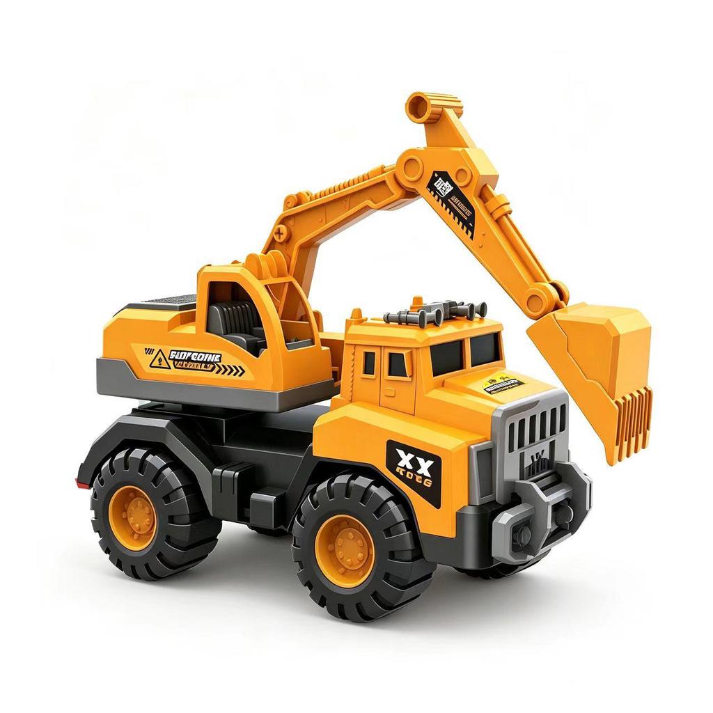 Oversized Children's Ride-On Excavator Truck - Durable Educational Toy Car for Boys