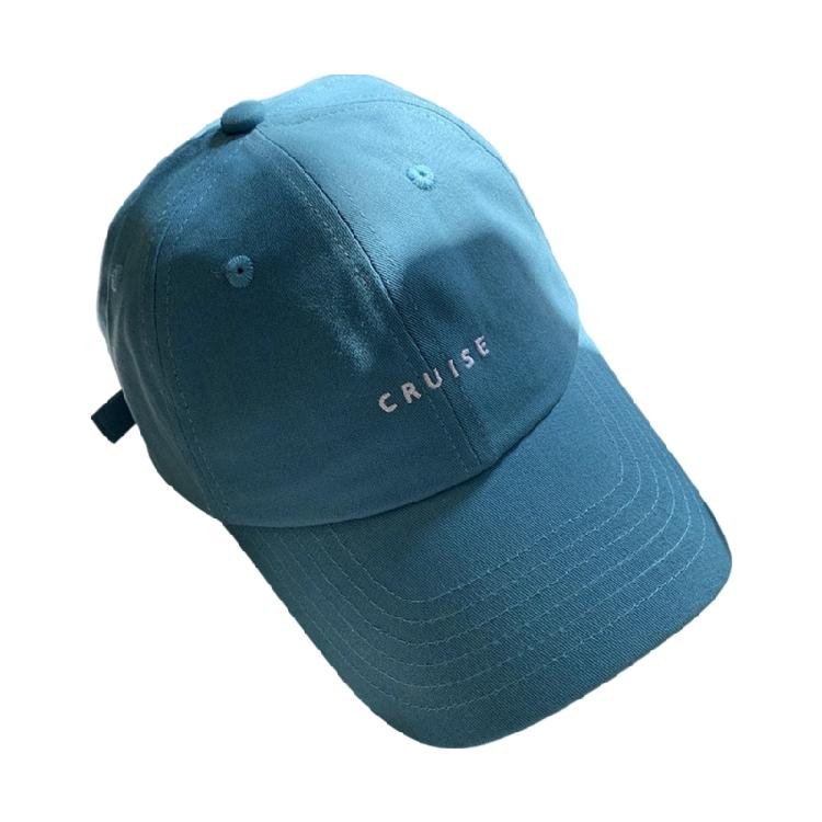 Trendy Baseball Hat With Embroidery Adjustable Strap Design Lightweight Polyester Unisex Sun Protection