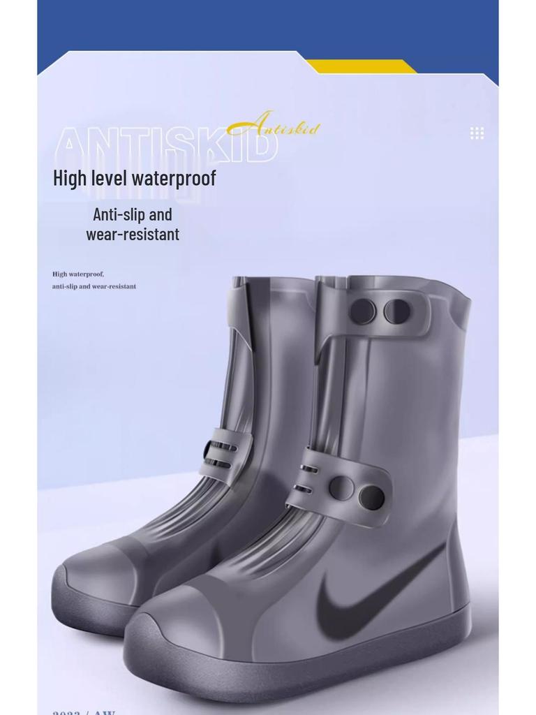 Durable Non-slip Silicone Rain Shoe Covers for Adults and Students