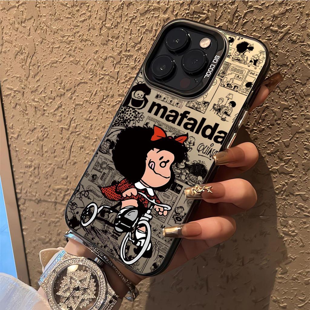 Cute Mafalda Cartoon Hot Phone Case For IPhone 17 16e 16 15 14 13 12 11 Mini Pro Max X XR XSMAX 8 7 Air Plus Matte Back Cover