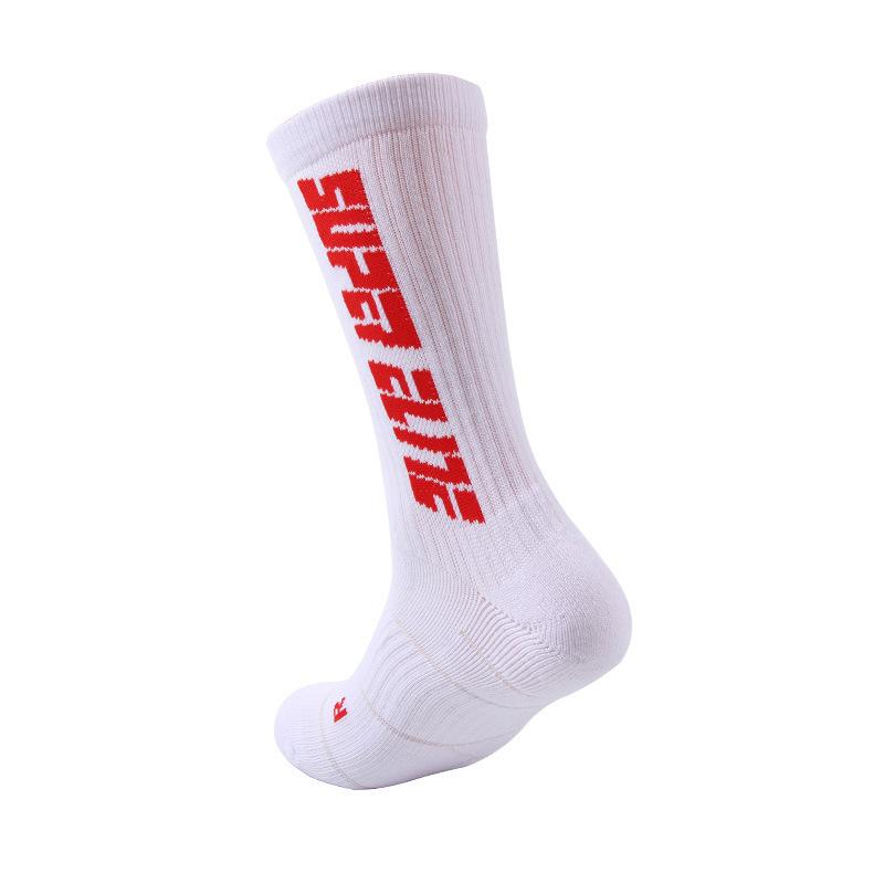 Men's Spring and Autumn Sweat-absorbing Towel Bottom Breathable Speed Dry Basketball Running Sports Socks