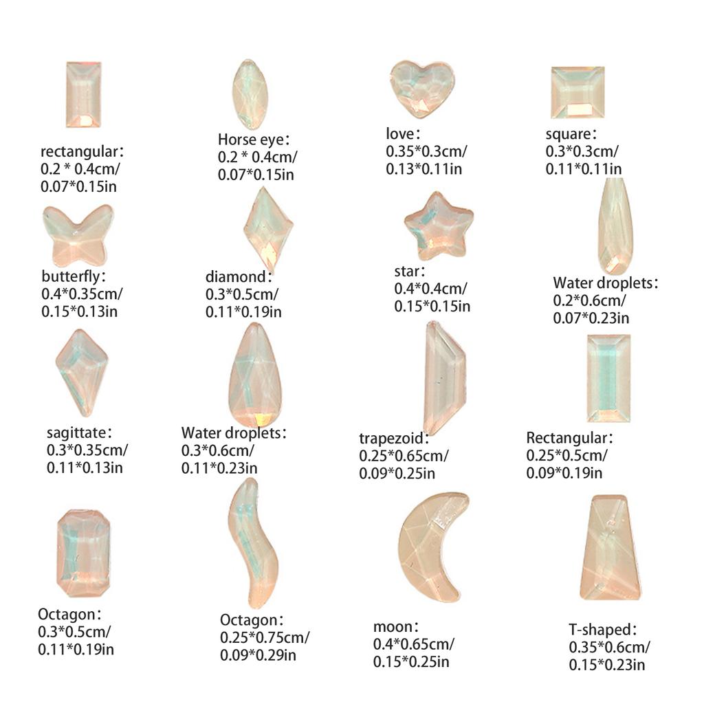 Shine Nail Rhinestones Horse Eye Rhinestones Flat Back Nail Gems for Diy Jewelry Crafts Nail Art Decorations Supplies