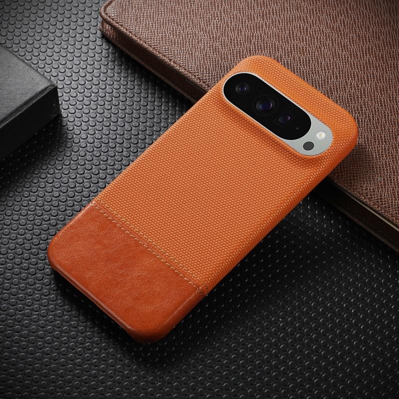 

Retro Splice Armor Leather Shockproof Case For Google Pixel 10 9 8 Pro XL 10ProXL 9ProXL 8A Business Frameless Matte Fabric Capa Google Pixel 9 Pro
