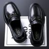 Autumn business casual leather shoes men's leather high-end men's shoes lazy one pedal wedding loafers trend versatile