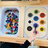 Children'S Sensory Tray Table Color Hairball Game Wooden Tile Montessori Early Education Toys Kids Toys Educational Accessories