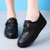 Women's Black Loafers Moccasins Casual Slip On Walking Shoes for Mother Plus Size