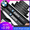 BAGE7 Car Sticker Hot 2025 M 1/4/5Pcs Car Door Sill Scuff Plate Decor Carbon Fiber Stickers For BMW X1 X2 X3 X4 X5 X6 X7 F30 F10 E28 E