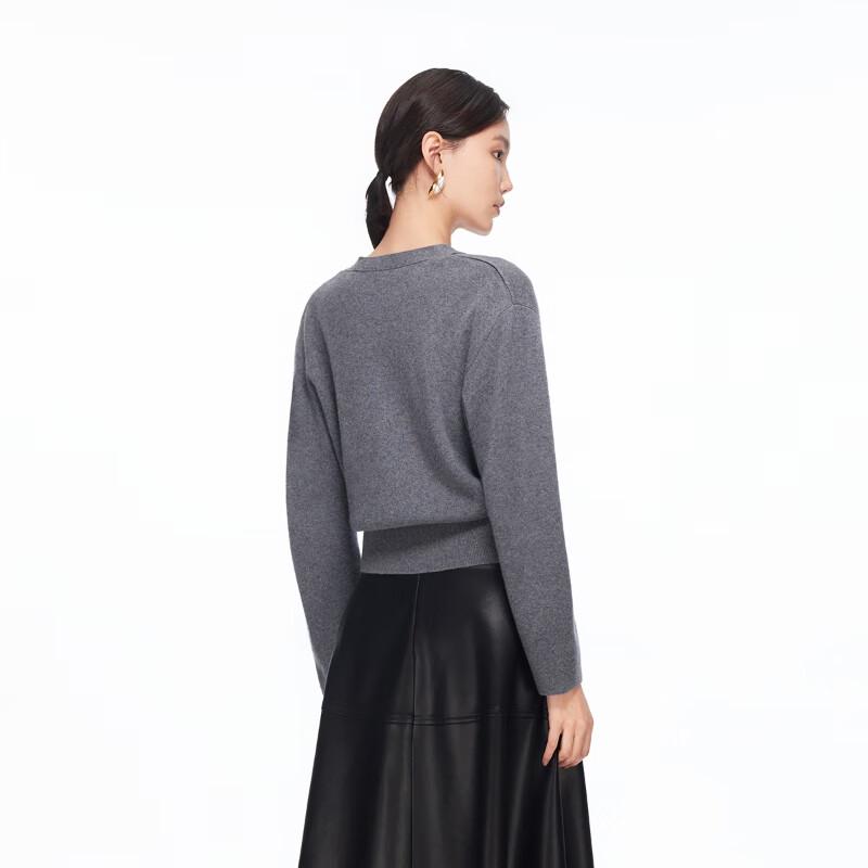 VEROMODA 2026 Spring V-Neck Lamb Wool Cashmere Blend Cardigan