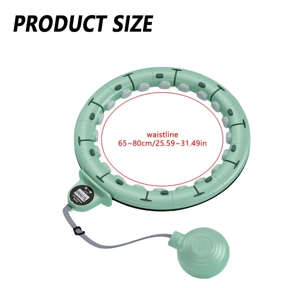 BEPAN Smart Weighted Fitness Hu La Hoop Fitness Massage Exercise Circle with Ball and Counter for Adults Weight Loss