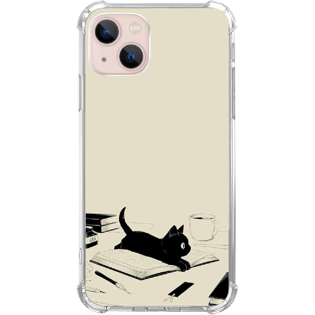 Pink White Black Christmas Trees Case Compatible with iPhone 15, Winter Christmas Cartoon Case for iPhone 15, Cool TPU Bumper Phone Case Cover
