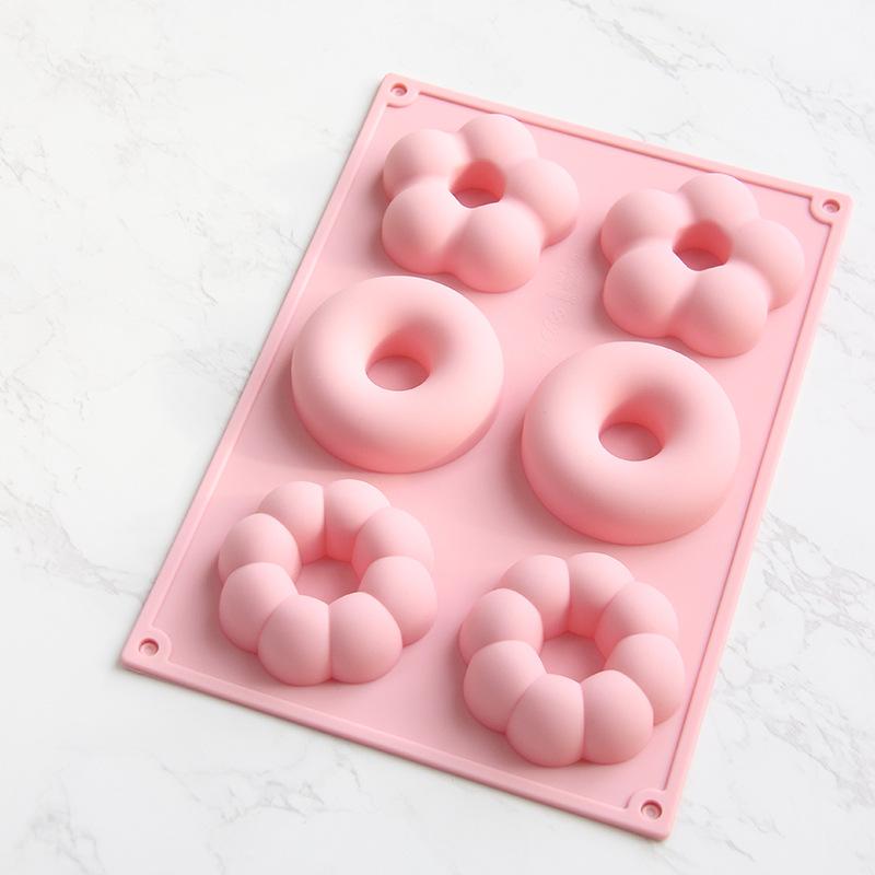 Donuts Rice Cake Cake Pudding Baby Food High Temperature Resistant Silicone Mold Oven Can Be Steamed Baked