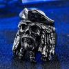 Men's Exaggerated European and American Style Ring, Caribbean Pirate Captain Ring