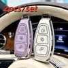 2pcs Car Key Case Covers For Ford Focus 3 4 ST Mondeo MK3 MK4 Fiesta Fusion Kuga 2013 2014 2015 2017