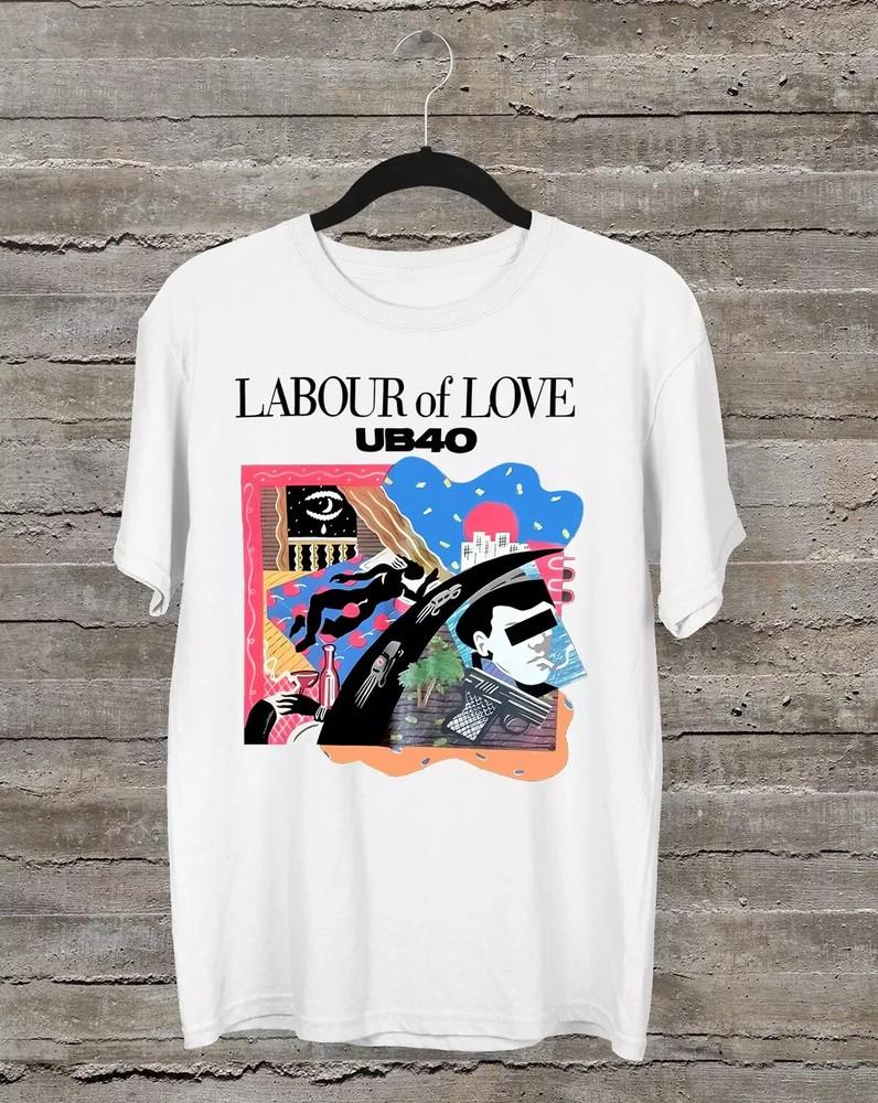 

UB40 Labour of Love Album T-shirt WHITE Cotton All Sizes S-5XL Unisex T-Shirt L