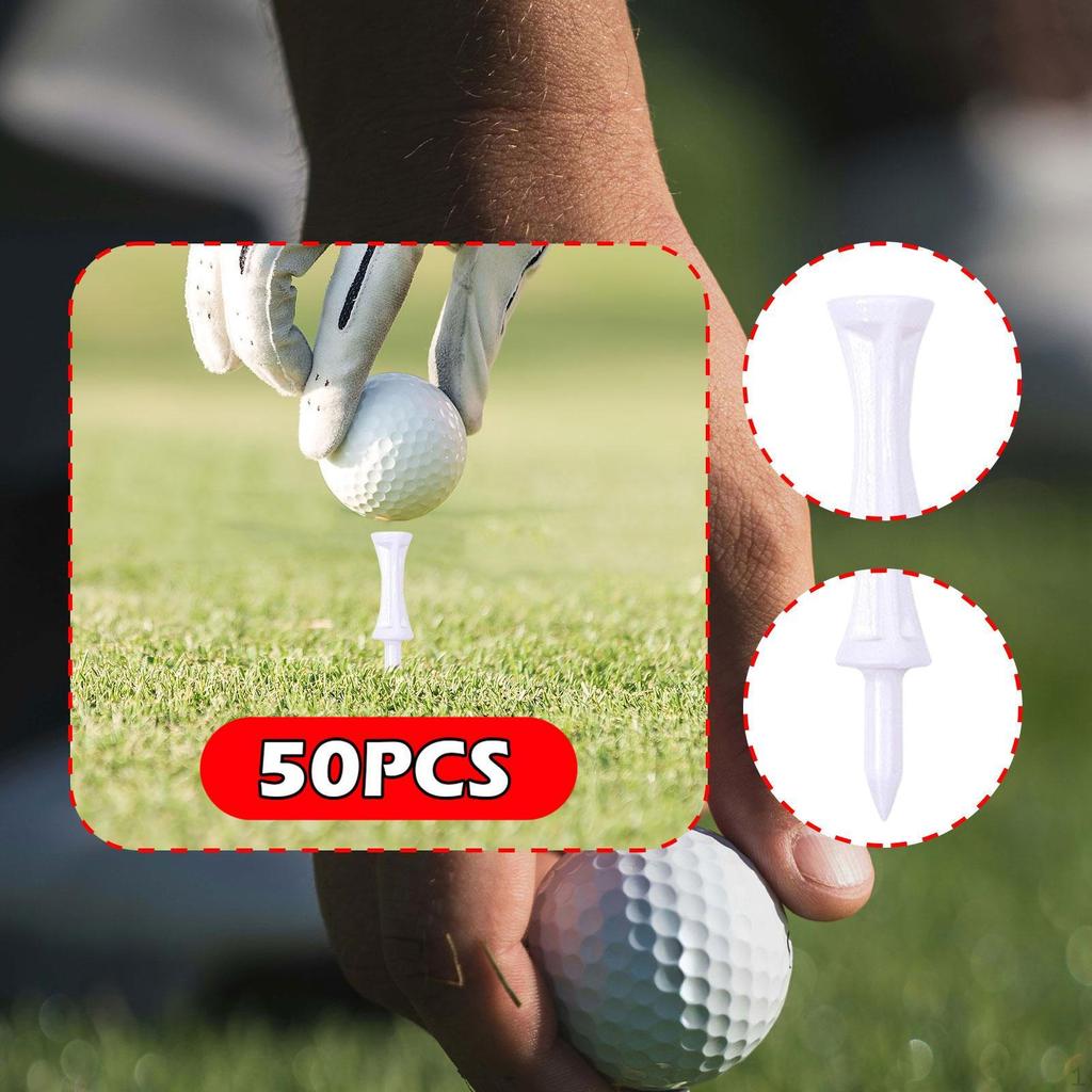 50 Pieces Golf Tees Ball Holder Exercise Accessories Hitting Equipment Golfing Practicing