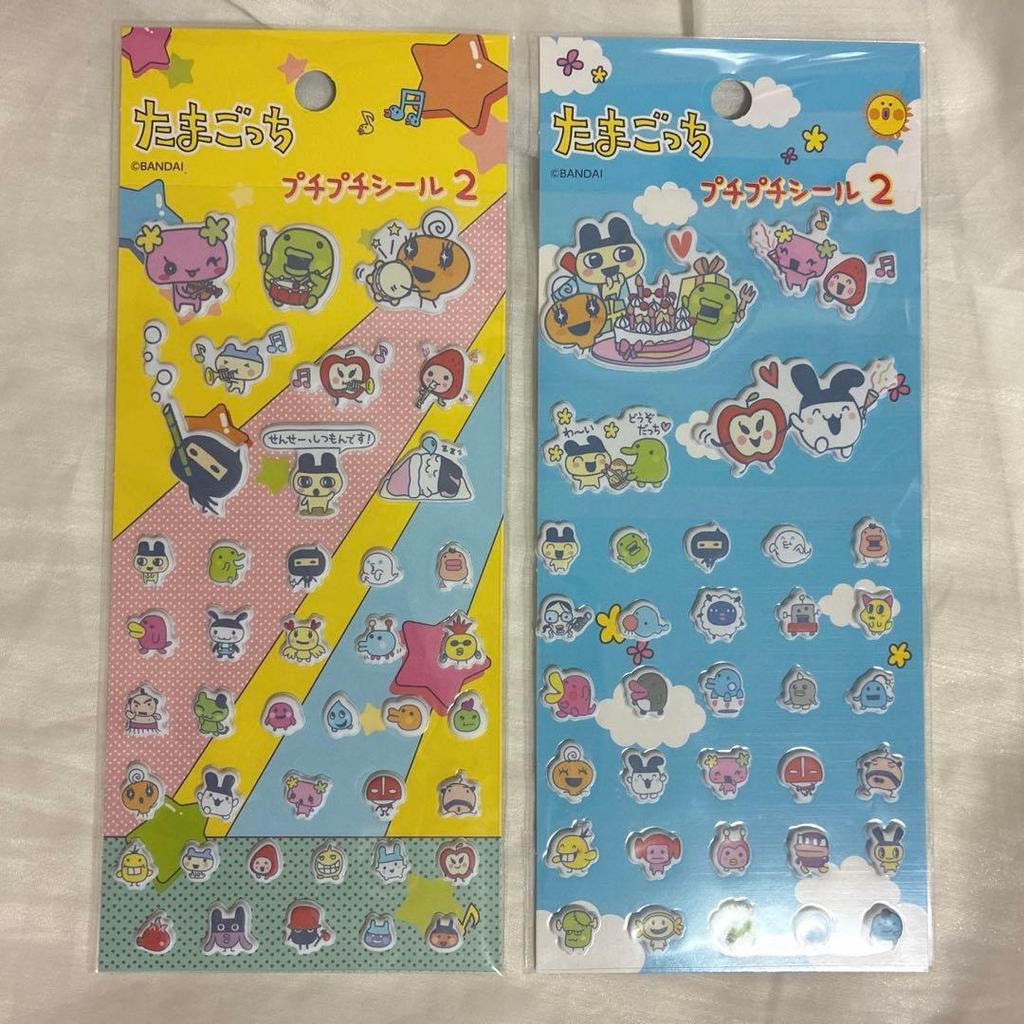 Tamagotchi 4 size sticker glitter sticker 3 bubble wrap sticker 2