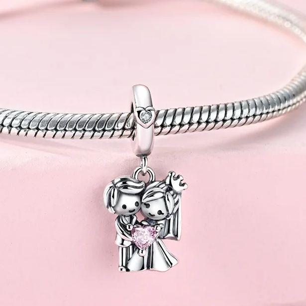 Copper Charms Beads Affection Love Valentine Pendant Fit Original Bracelet Diy Woman Gift Jewelry