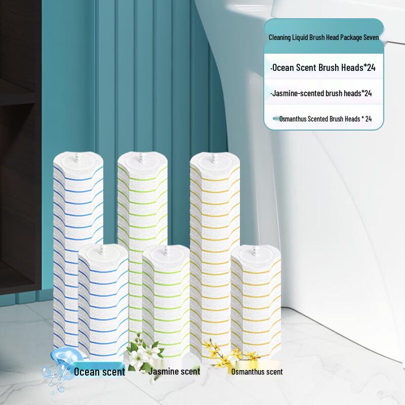 Scented Disposable Toilet Brush Refill Heads