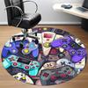 1PC Gaming Controllers Office Round Area Rug, Indoor Mat Suitable ForOffice, Under Office Chairs Bedroom Living Room Home Decor, Room Deco, D131