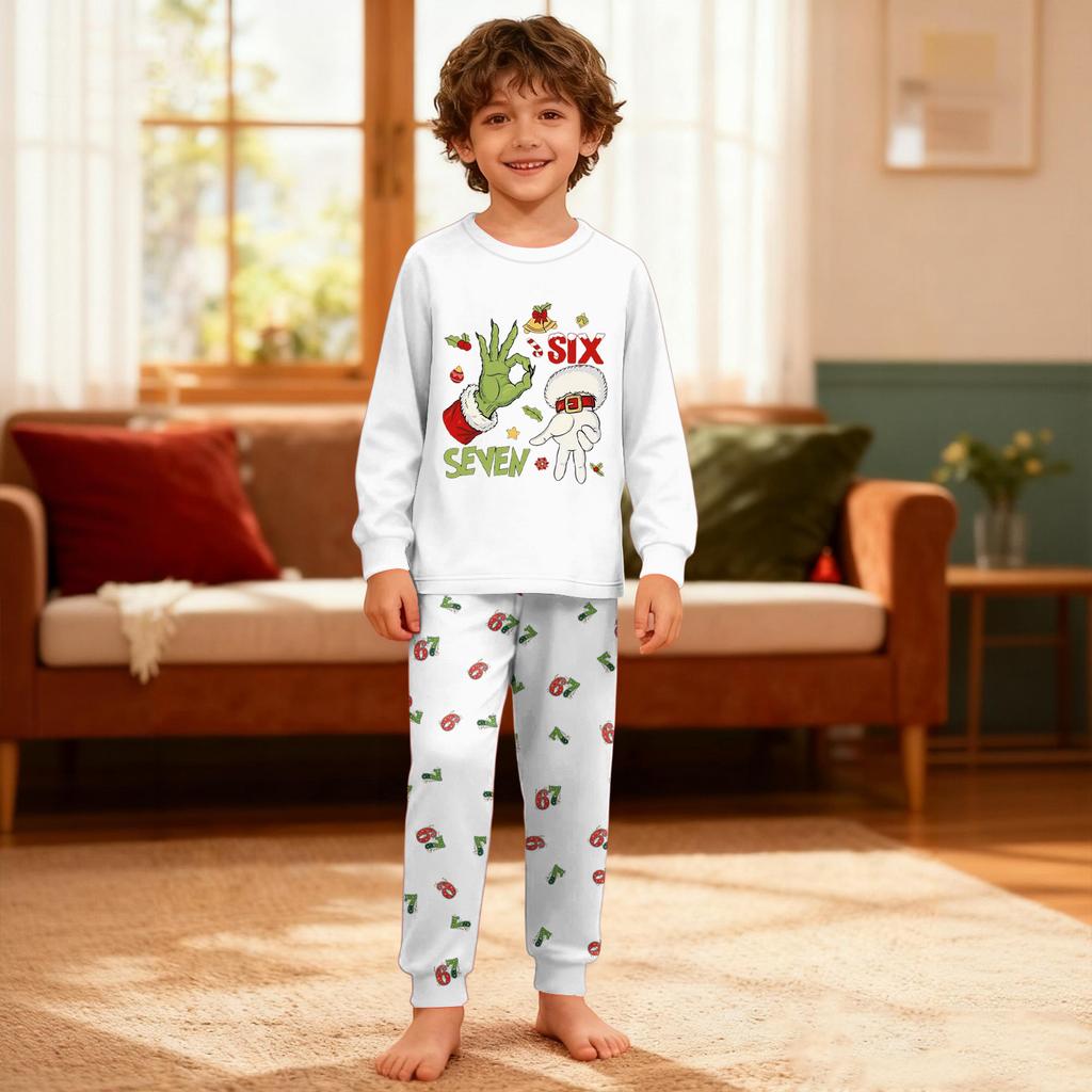 Children's Boys And Girls Thin Two-piece Long-sleeved Pants Two-piece