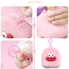 Cartoon Plush Coin Purse Cute Mini Backpack Design Card Holder Mini Wallet Smooth Zipper Storage Pouch Mini Storage Bag