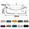 SOFA elegant dog bed for bulldog terrier 90x70x20cm Ukory BLACK