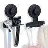 Stainless Steel Shower Shelf With Multi Hook Designs Space Saving Suction Cup Razors and Shaver Holder