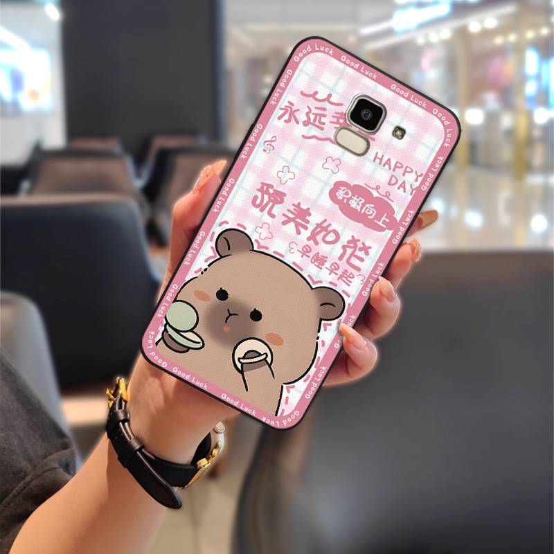 Shockproof Dirt-resistant Phone Case For Samsung Galaxy J6 2018/SM-J600F Durable Silicone Cartoon Anti-dust Soft case