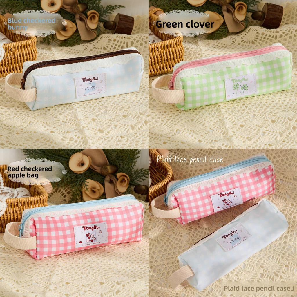 Girl Pencil Case With Polyester Mesh Large Capacity For School And Office Use