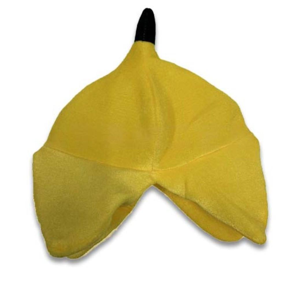 Vibrant Yellow Design Banana Plush Hat Quirky Cosplay Cap Crazy Birthday Dress-up