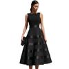 2026 Womens Sleeveless Layered A-Line Maxi Dress With High Waist Cinched Detail