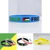 Free Palestine Commemorative Silicone Bracelet With Geometric Design Environmentally Friendly